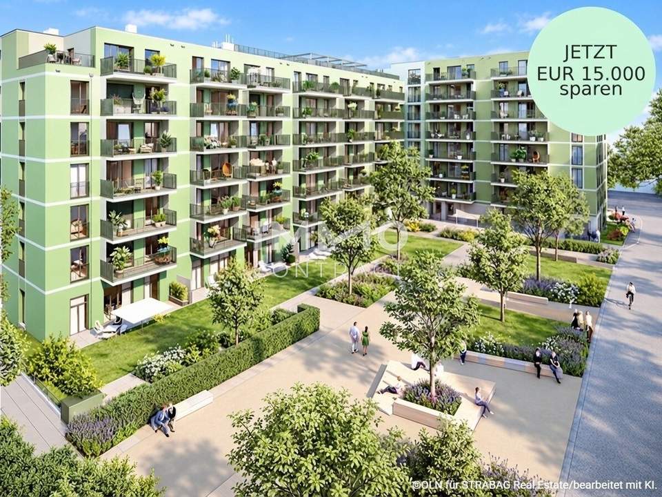 Morgensonne, attraktive Freifläche, modernes Projekt (Goodies): Provisionsfreier Neubau-Erstbezug