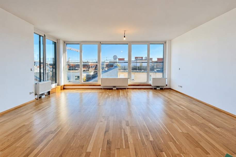 Dachgeschoß-Maisonette mit Terrasse & Dachterrasse (ca. 114 m²) – 5 Zimmer nahe Bacherpark, Wohnung-miete, 3.831,64,€, 1050 Wien 5., Margareten