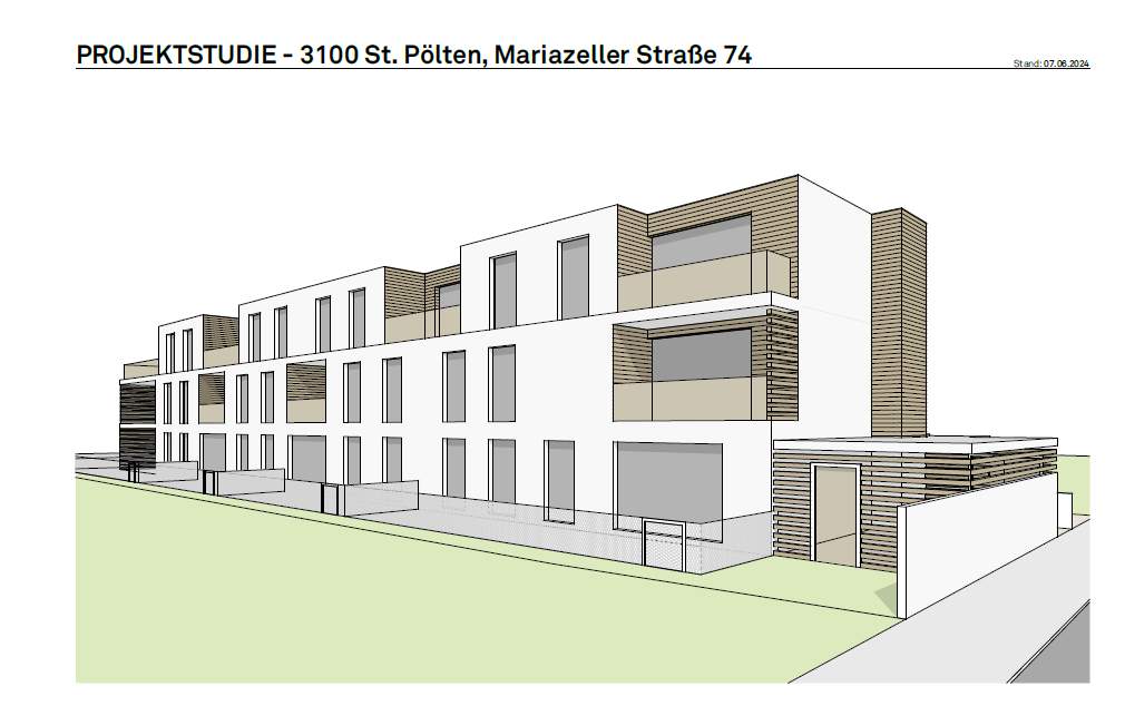 Wohnprojekt in St.Pölten mit 15 Wohnungen
