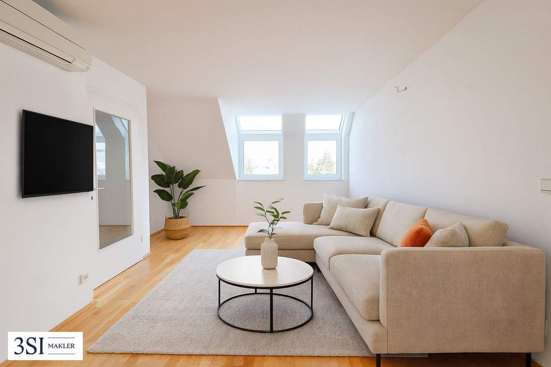 Ruhe & Weitblick: 2 Zimmer im Dachgeschoß