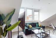 Bereit für die Airbnb Vermietung! Helle DG-Wohnung | 1,5 Zimmer in 2 Himmelsrichtungen ausgerichtet