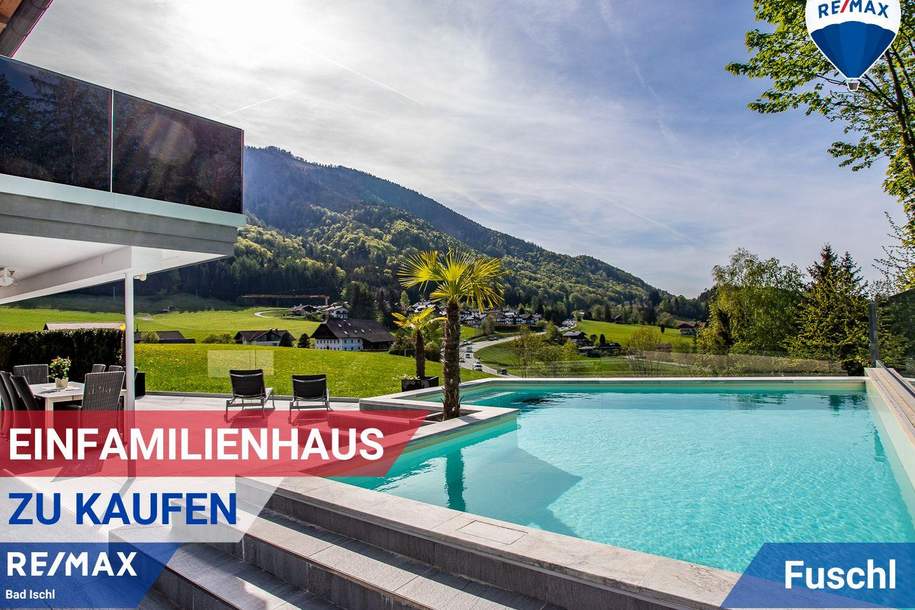 STARTPREIS! Luxuriöse Doppelhaushälfte mit Pool und Seeblick in Fuschl, Haus-kauf, 940.000,€, 5330 Salzburg-Umgebung