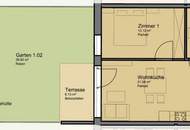 Moderne Neubauwohnung mit EIGENGARTEN und TERRASSE nahe Akademiepark