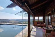 Entzückendes Haus mit Naturbadeteich, Sauna, Jacuzzi in ruhiger idylischer Lage am Güssinger Hügelland mit Traumaussicht