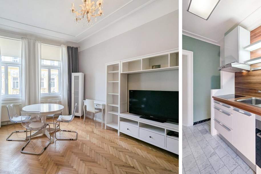 Stilvoller Altbauflair mit modernem Wohnkomfort – ideale Stadtwohnung für Studierende &amp; Singles, Wohnung-kauf, 228.000,€, 1050 Wien 5., Margareten