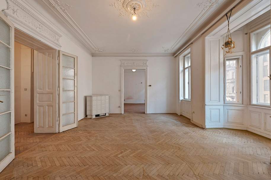 Altbaucharme mit großem Potenzial – 5-Zimmerwohnung im Herzen von Margareten, Wohnung-kauf, 849.000,€, 1050 Wien 5., Margareten