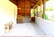 WOHNBAUGRUNDSTÜCK: Grünes Paradies in Stadtnähe mit teilweiser Bebauung: 2 Garagen + Wohnwagencarport + Keller, ....