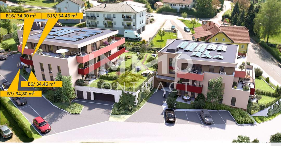 Edle Kleinwohnung mit Loggia in den STADTTERRASSEN PEUERBACH - provisionsfrei! ** JETZT FRÜHKÄUFER-RABATT!**