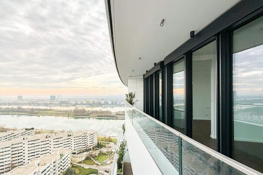 Danube Flats mit Fernblick // 20.Stock // Stilvoll Wohnen im höchsten Wohnturm Österreichs, Wohnung-miete, 1.544,99,€, 1220 Wien 22., Donaustadt