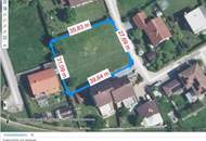 Ebenes Grundstück in guter Lage für Einzel oder Doppelhausbebauung mit Wohnbauwidmung