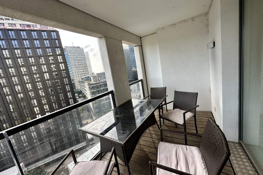 Möblierte 2 Zimmer mit Loggia, Fitness & Sauna im Haus nahe UNO-CIty / VIC!, Wohnung-miete, 1.650,00,€, 1220 Wien 22., Donaustadt