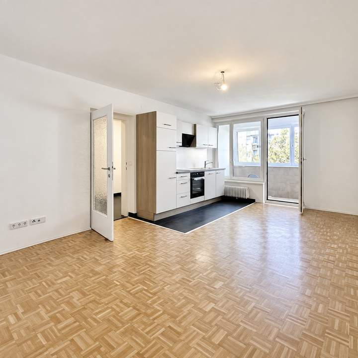 Pärchen-Hit Erstbezug, Innenhof-Grünruhelage, 350m zur U3: moderne 3-Zimmer, XXL-Regendusche, Loggia
