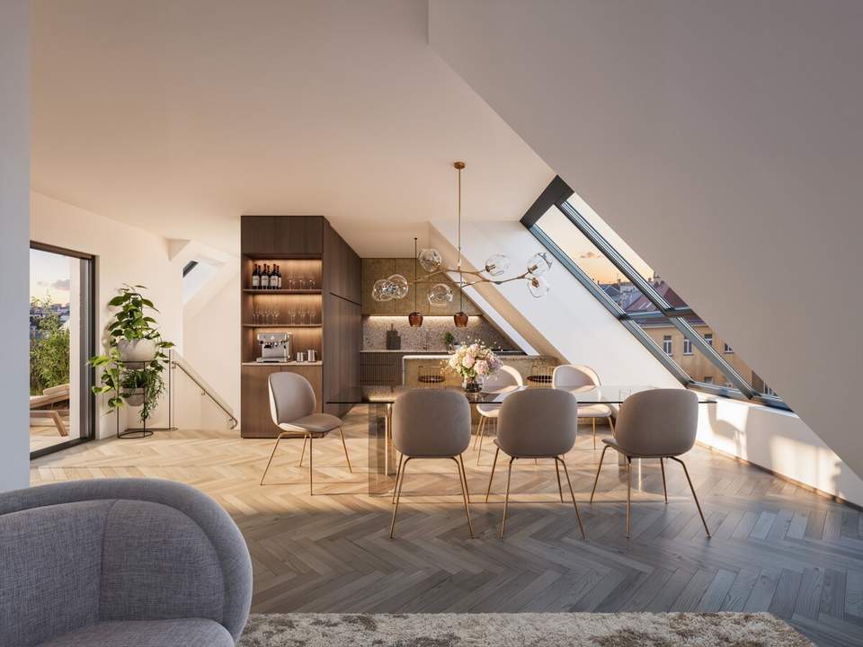 Urbaner Dachgeschoßtraum im Herzen des 3. Bezirks