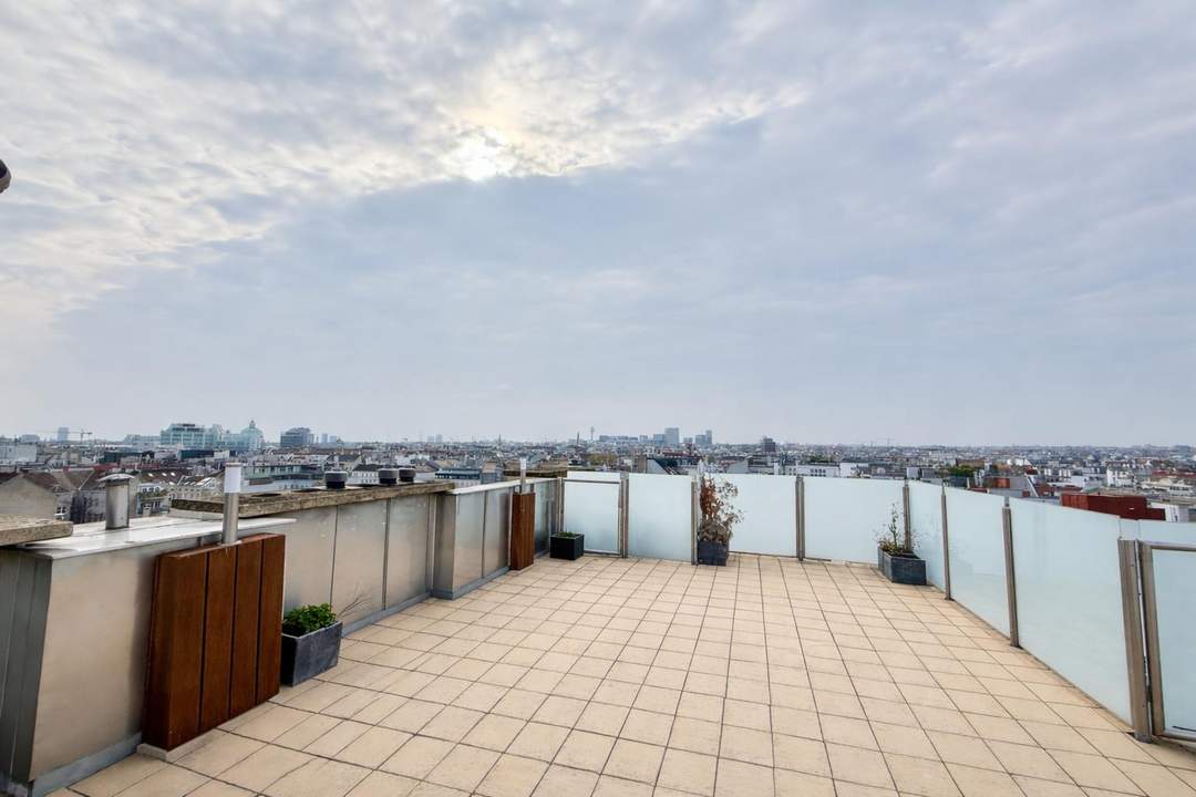 Exklusive 5-Zimmer-Luxus-Maisonette mit Dachterrassen & 360°-Panoramablick über Wien