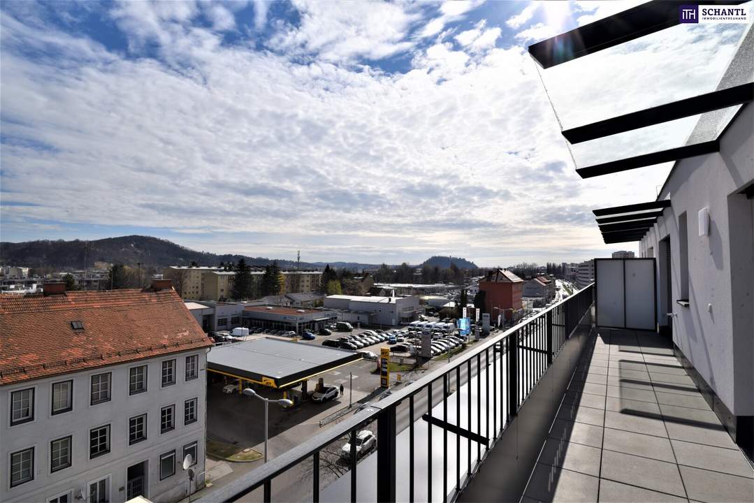 Ihr Traum-Penthouse in Graz-Gösting wartet! Lassen Sie sich von atemberaubendem Schlossbergblick, einer großzügigen Dachterrasse und Komfort mit Tiefgarage und Kellerabteil verzaubern.