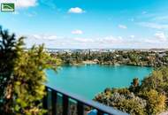 Bestlage am Wasser - direkt beim Hirschstettner Badeteich mit vermutlich der besten Aussicht Wiens! Ein Balkon zum Verlieben!
