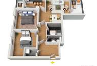 3-Zimmer-Wohnung im obersten Wohngeschoss mit zwei Loggien und Garage im Urlaubsparadies Schladming