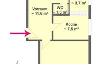 Perfekt geschnittene 3 Zimmer-Mietwohnung mit Grünblick in Hütteldorf