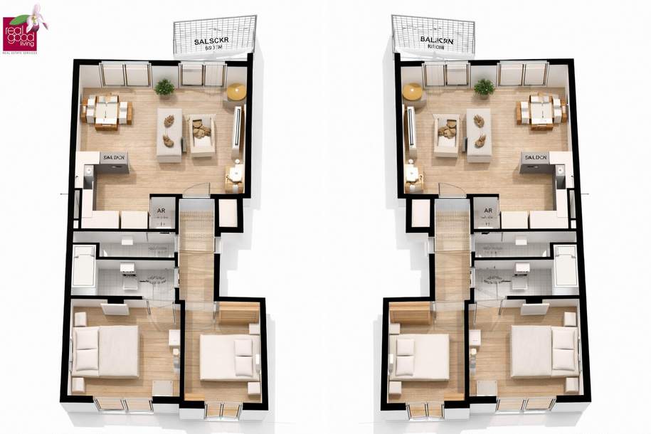 Freundliche 3-Zimmer-Wohnung mit Balkon im Neubau – ruhiges Wohnhaus mit 7 Einheiten, Wohnung-kauf, 380.000,€, 1110 Wien 11., Simmering