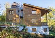 Wohnen und Arbeiten unter einem Dach in urgemütlichem Holzblockhaus in idyllischer Grünruhelage in Maria Anzbach