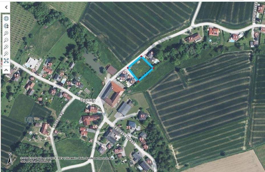 Grundstück mit Dorfgebietswidmung in EPPING -auch teilbar 3 Wohneinheiten pro Parzelle möglich