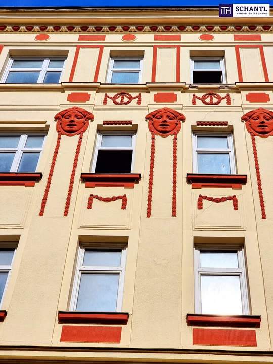 Jackpot! Komplett bestandsfrei + Hotelwidmung + Baubewilligt + Traumhaftes Altbauhaus mit gegliedeter Fassade + Beliebte Lage in 1020 Wien in einer ruhigen Seitengasse + Balkone im Hof! WOW!