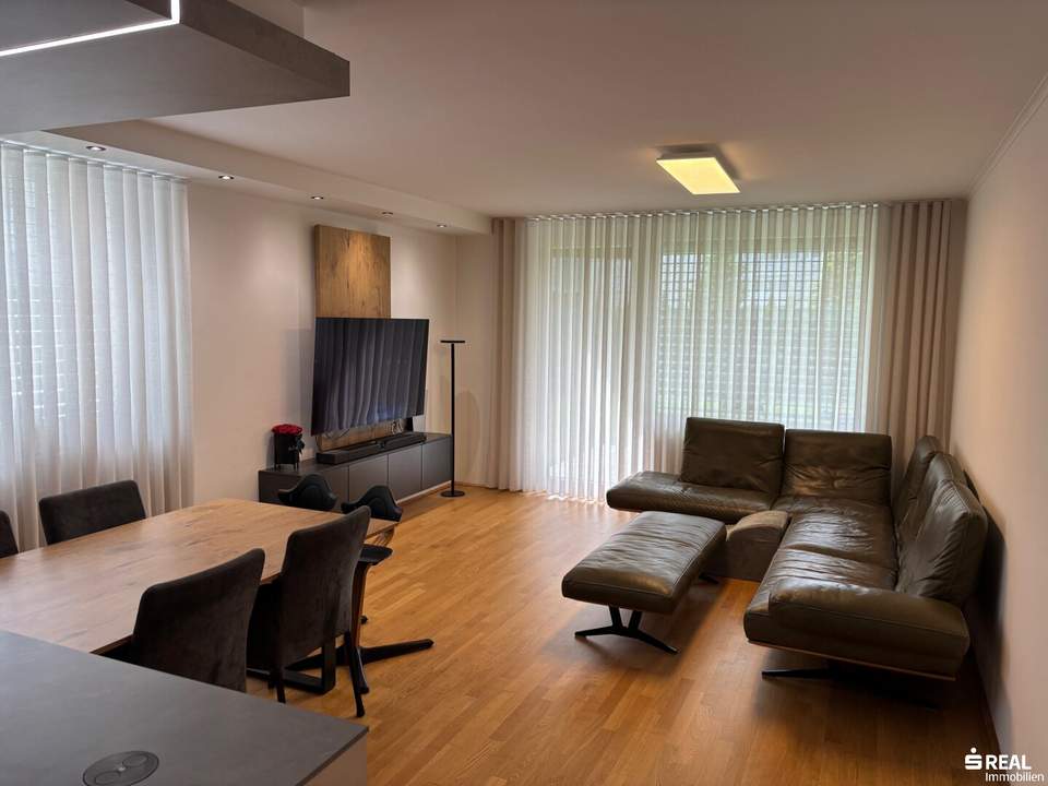 Traumhaft Wohnen in Klagenfurt: Moderne Gartenwohnung mit 4 Zimmern, Terrasse & Tiefgarage