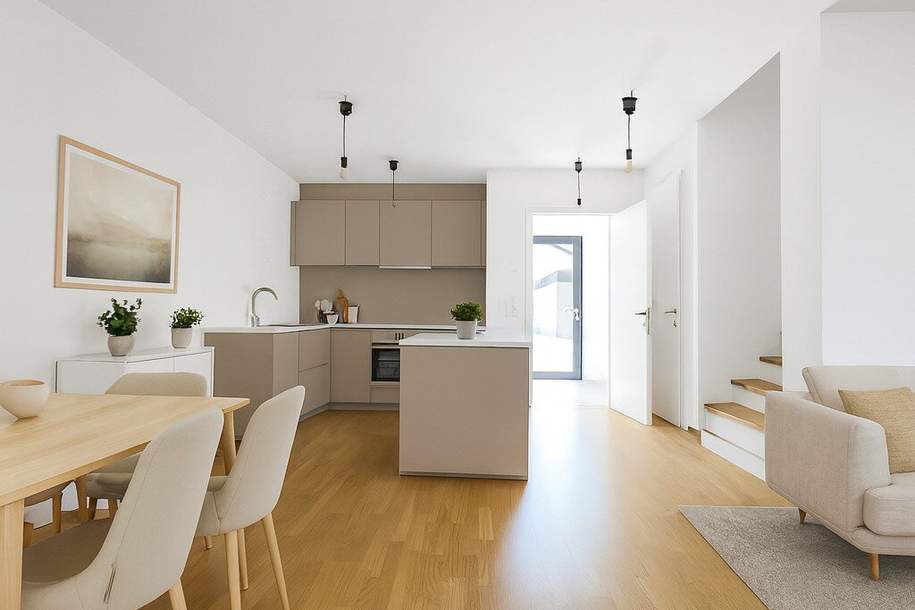 Fertiggestellt & bezugsbereit | 5-Zimmer Neubau-Reihenhaus mit ca. 50m² Eigengarten | Hofruhelage | Luftwärmepumpe, Haus-kauf, 519.000,€, 2000 Korneuburg