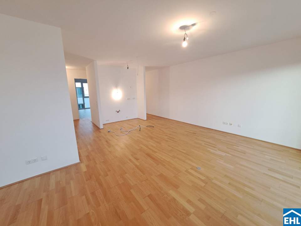 Großzügige Freiflächen: Loggia, Balkon, Terrasse oder Garten