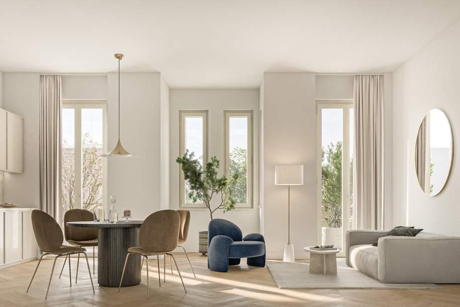 MAISON 29 - L'art de vivre | Die Kunst zu leben...in Ihrer neuen Balkonwohnung in Hofruhelage nächst Prater!, Wohnung-kauf, 492.900,€, 1020 Wien 2., Leopoldstadt