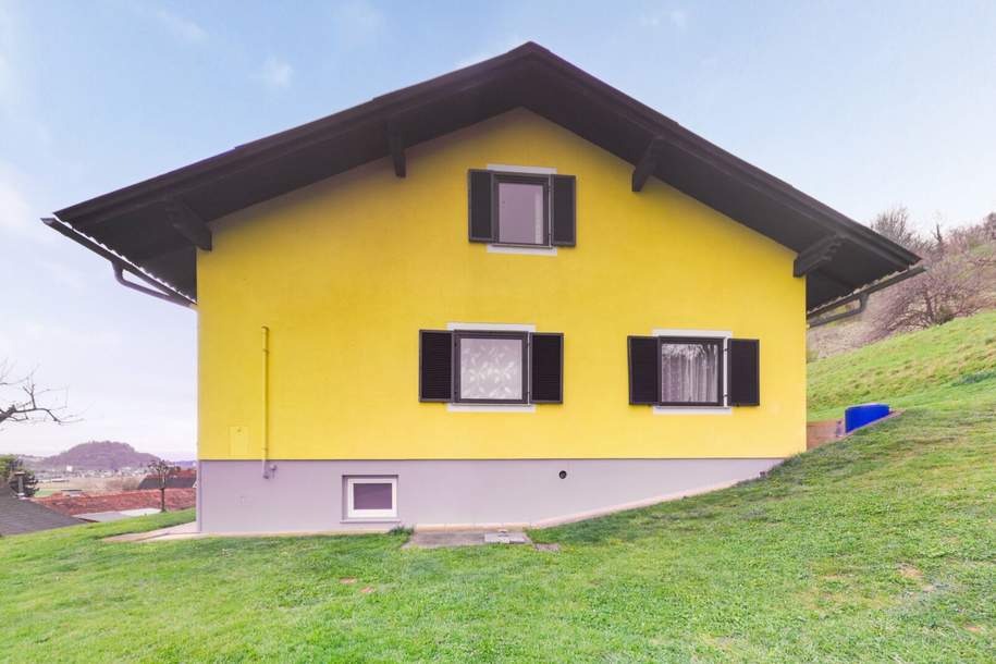 Wohnen mit Weitblick – Einfamilienhaus auf 1.603 m² Grund in Aframberg, Haus-kauf, 349.000,€, 8410 Leibnitz