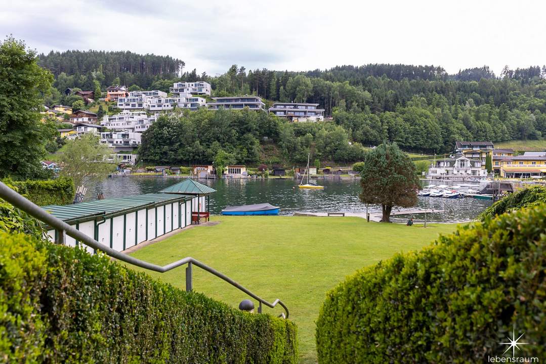 Wohnen wie eine Weltmeisterin. Miete. Traumhafte Maisonette-Wohnung direkt am Millstätter See. Privatstrand.
