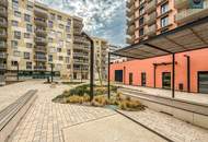 Provisionsfrei: Apartment beim Grünareal „Freie Mitte“ - Teilmöbliert, Deckenkühlung, Panoramabalkon, Gym!