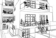 Exclusives Wohnprojekt aus modernem Stadtleben und entspannter Natur. Mit Aussenpool und Outdoorküche im Gemeinschaftsgarten!