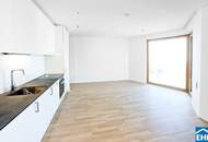 Sonnwendviertel: 1-Zimmer-Wohnung mit Balkon im 18. OG – Fitnessraum, Co-Working & Rooftop-Terrasse inklusive!