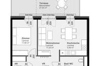 2- Zimmerwohnung mit TERRASSE in zentraler Lage!