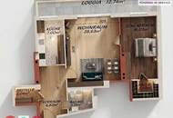 Modernisierte Top-2-Zimmer-Wohnung mit Fernblick & Loggia