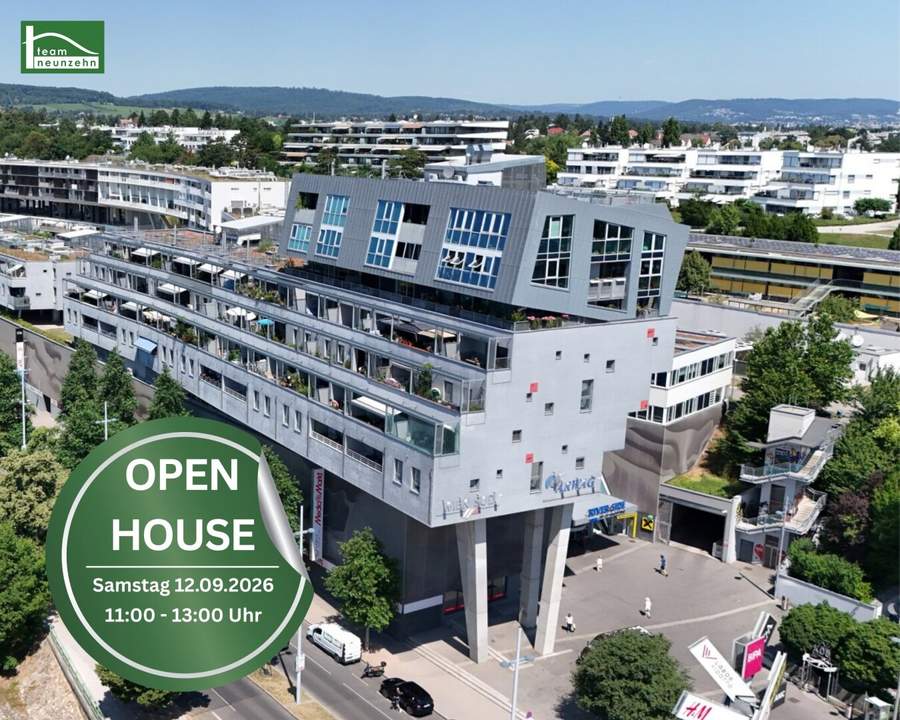 Moderne 4-Zimmer-Dachgeschosswohnung mit Loggia &amp; Terrasse in Liesing - OPEN HOUSE am 12.09.2026 zwischen 11:00 und 13:00 Uhr