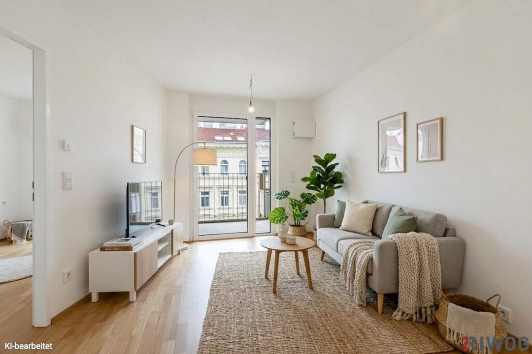 ERSTBEZUG mit Loggia | 2-Zimmer Neubauwohnung im 4. OG | Fernwärme | Fassadenbegrünung | TG-Stellplatz optional | Nachhaltiges Wohnbauprojekt