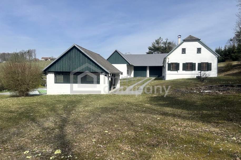 Sooo schön - Charmantes Bauernhaus mit ca. 6,8 ha Grund in Einzellage, Haus-kauf, 1.150.000,€, 8380 Jennersdorf