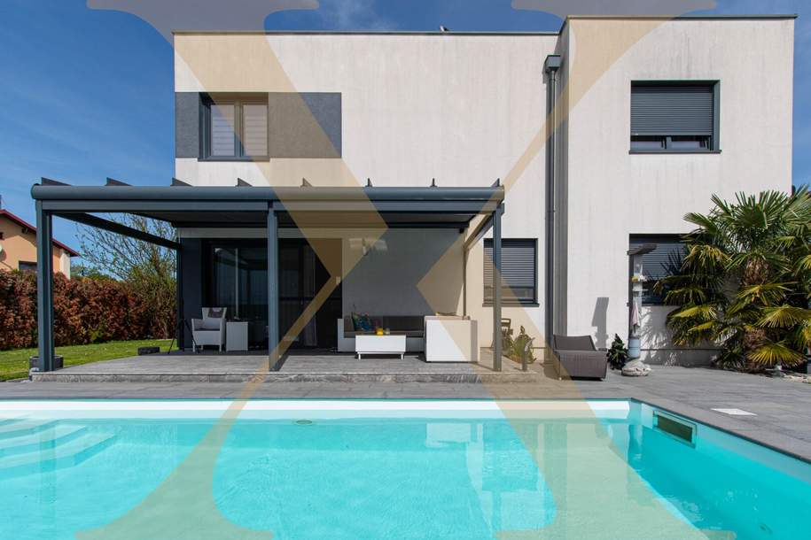 Hochwertiges Einfamilienhaus mit Garage, Pool und gepflegtem Eigengarten in Traun zu verkaufen!, Haus-kauf, 748.000,€, 4050 Linz-Land