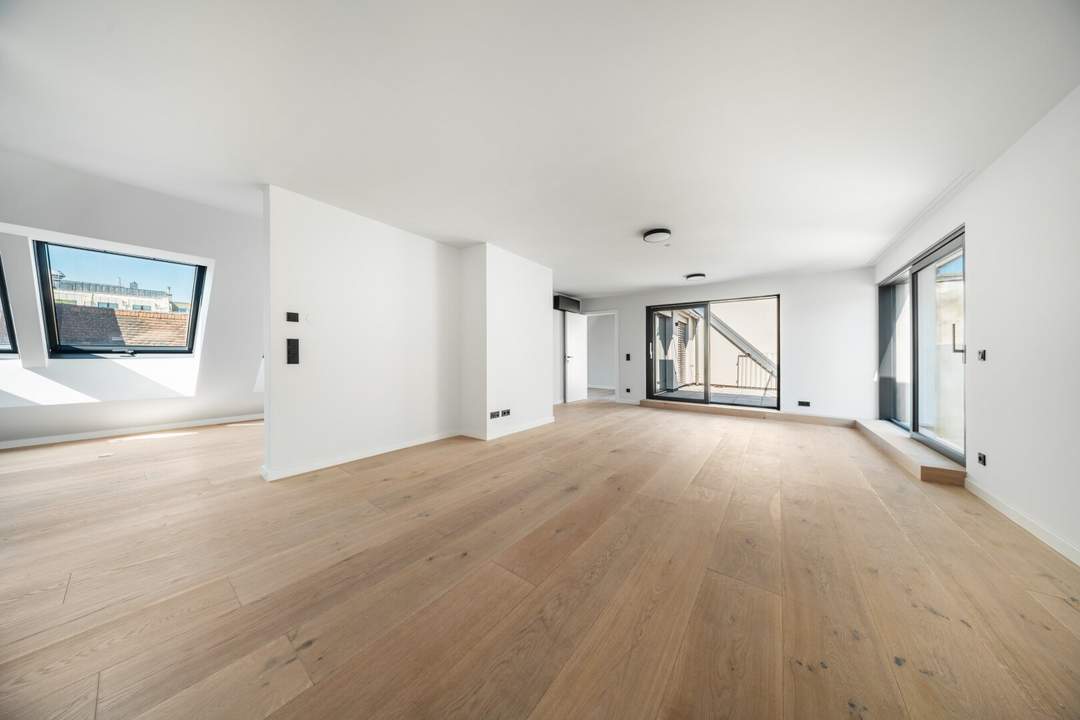 PENTHOUSE mit traumhafter DACHTERRASSE! Großzügig angelegter Erstbezug mit direktem Liftzugang