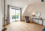 Erstbezug: Luxuriöse Dachgeschoss Wohnung auf einer Ebene mit Balkon in Währinger Toplage! Klimatisiert, Smart-Home!