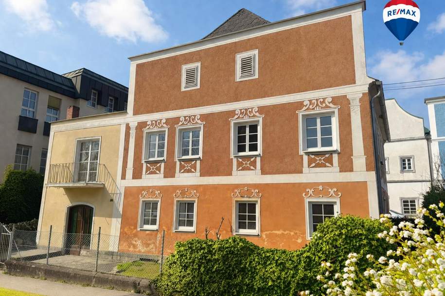 Historisches Aschacher Markthaus mit unverbaubarem Donaublick, Haus-kauf, 299.000,€, 4082 Eferding