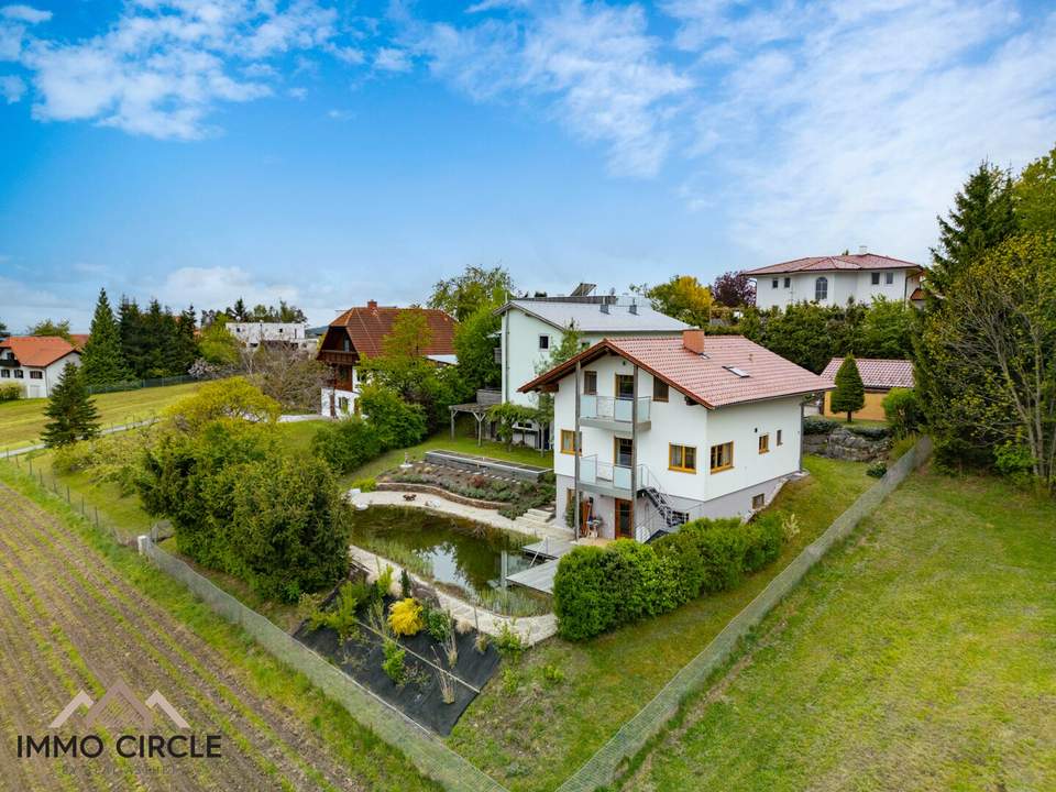 ++SCHÖCKL-OASE++Einfamilienhaus mit privatem Schwimmteich und Bergblick, nahe Sankt Radegund