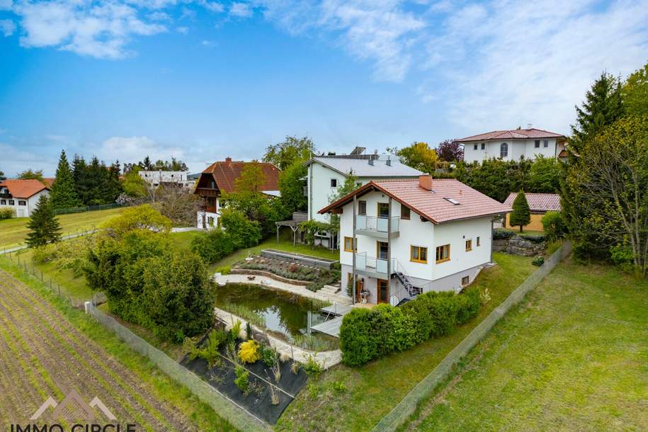 ++SCHÖCKL-OASE++Einfamilienhaus mit privatem Schwimmteich und Bergblick, nahe Sankt Radegund, Haus-kauf, 420.000,€, 8061 Graz-Umgebung