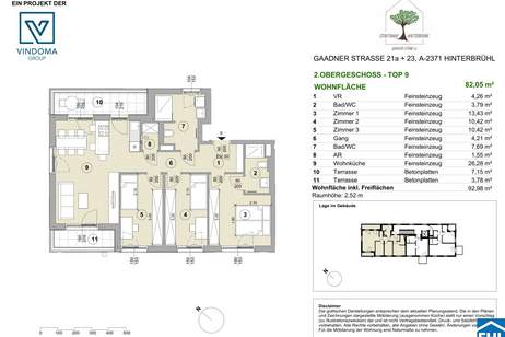 Willkommen in Hinterbrühl: Modernes Wohnen trifft auf malerische Hinterbrühl, Wohnung-kauf, 279.000,€, 2371 Mödling