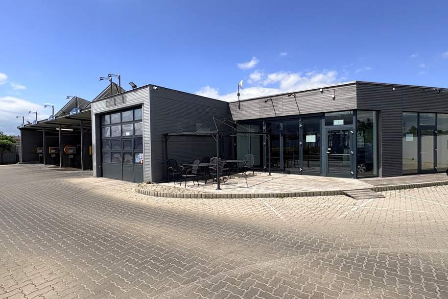Gastronomiefläche bei Tankstelle mit Gastterrasse – ideale Frequenzlage, Gewerbeobjekt-miete, 1.300,00,€, 7132 Neusiedl am See