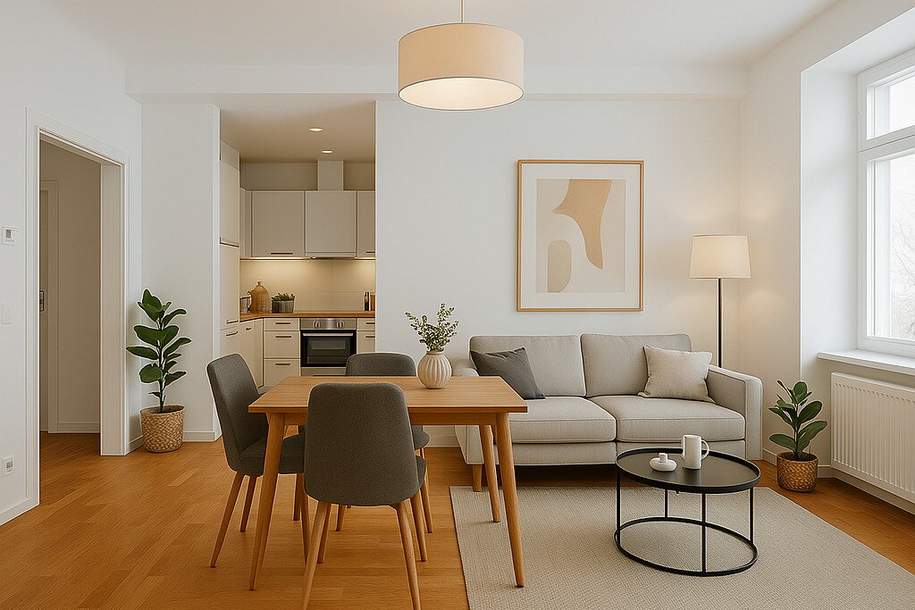 2-Zimmer Wohnung mit lichtdurchfluteter Wohnküche und durchdachter Raumaufteilung, Wohnung-kauf, 346.000,€, 1030 Wien 3., Landstraße