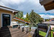 Dachgeschosswohnung in Ruhelage mit traumhaftem Grünblick, eigenem Garten und Garage